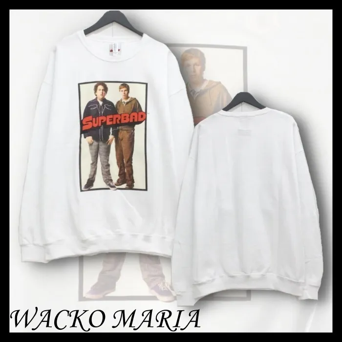 WACKO MARIA Crew Neck Street Collab Long Sleeve Plain