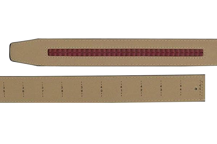 Walnut Leather Dress Strap - 1 3/8 Thickness