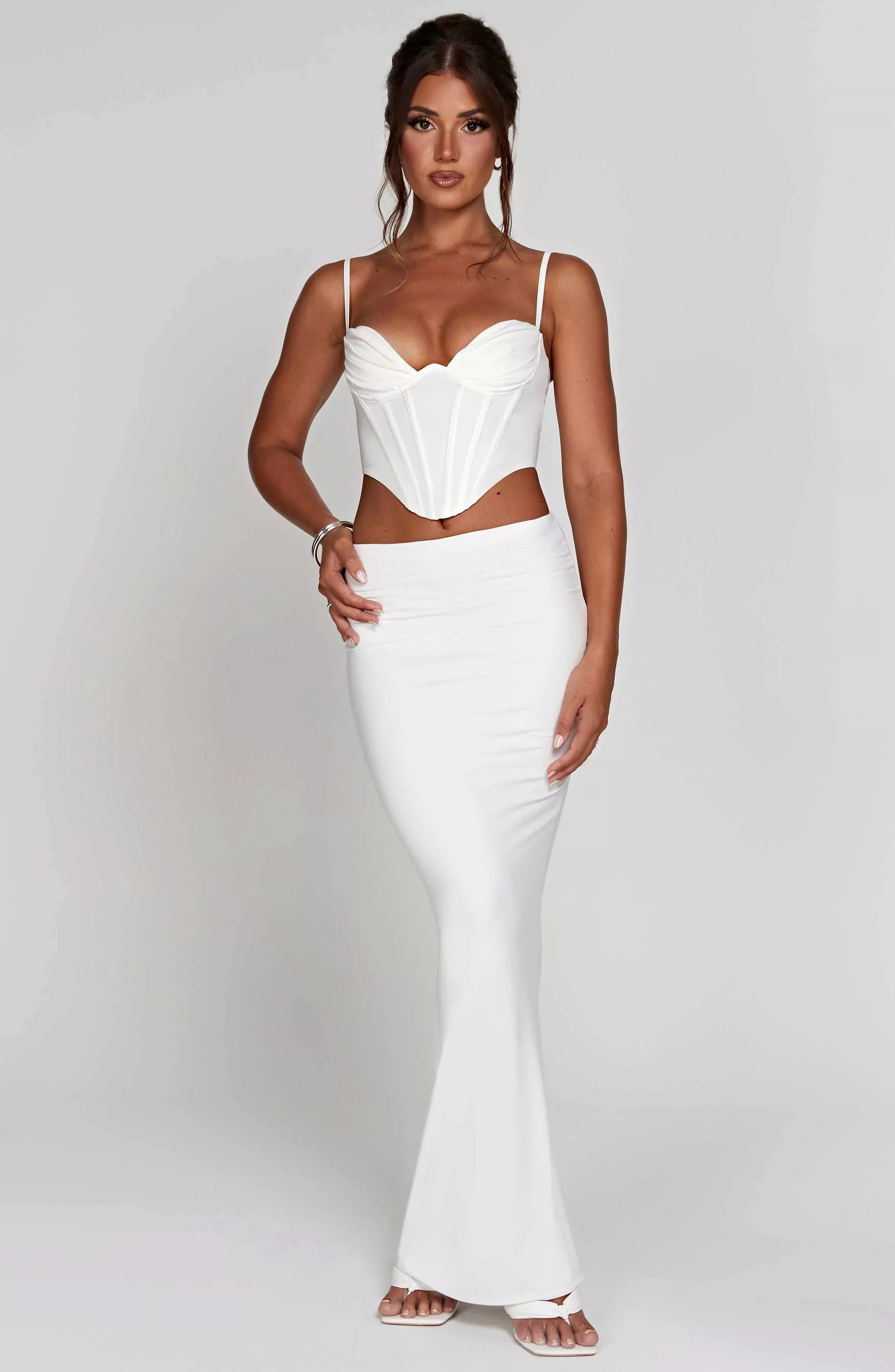 White Astrid Maxi Skirt