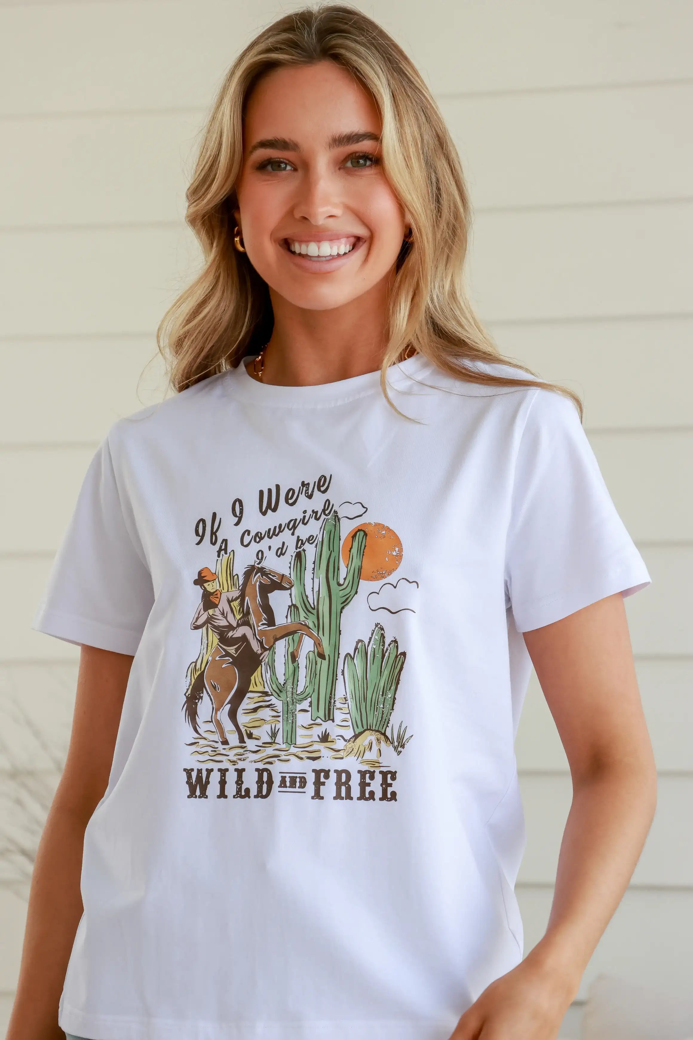 White Band Tee - Wild and Free Collection