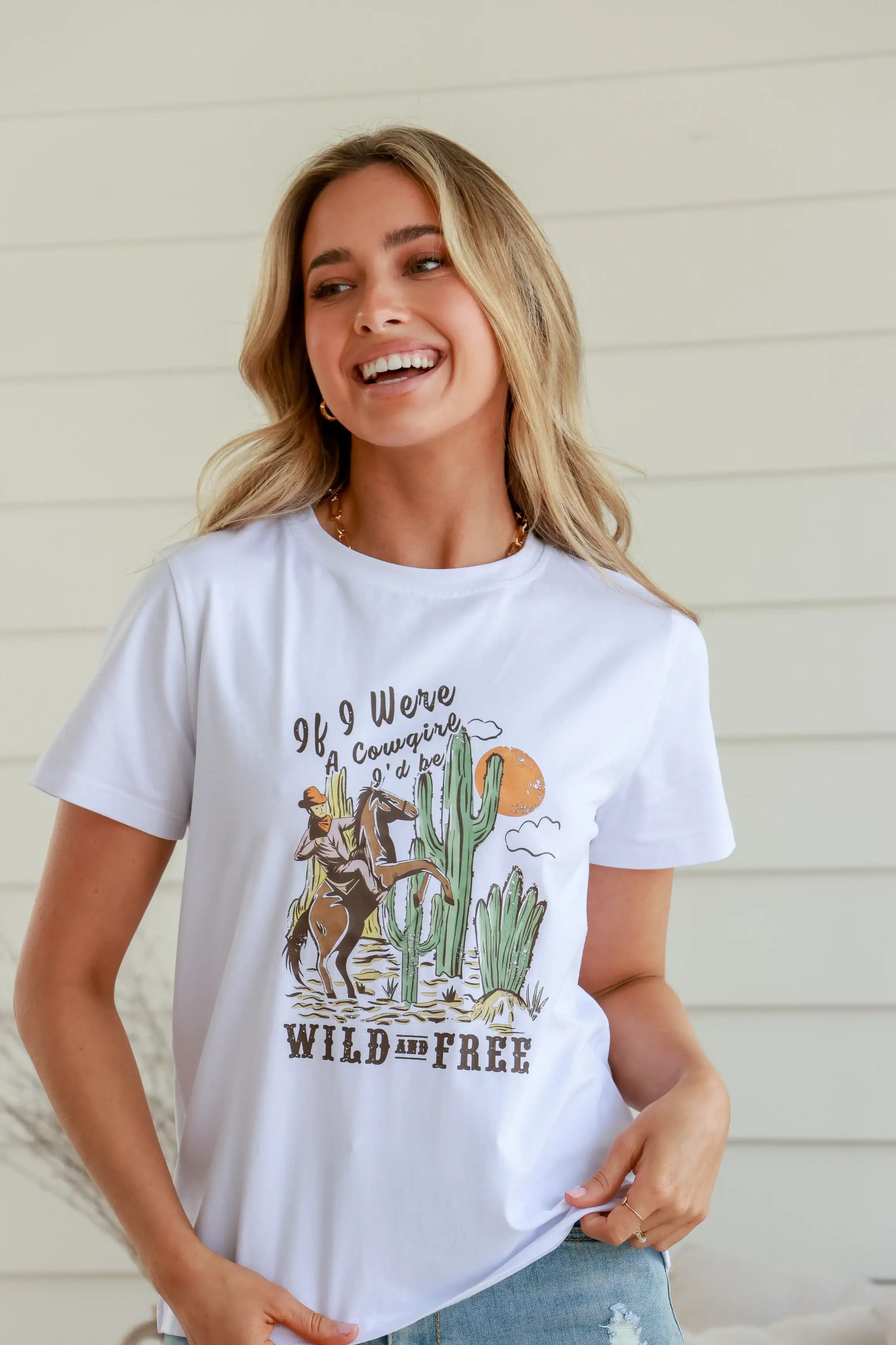 White Band Tee - Wild and Free Collection