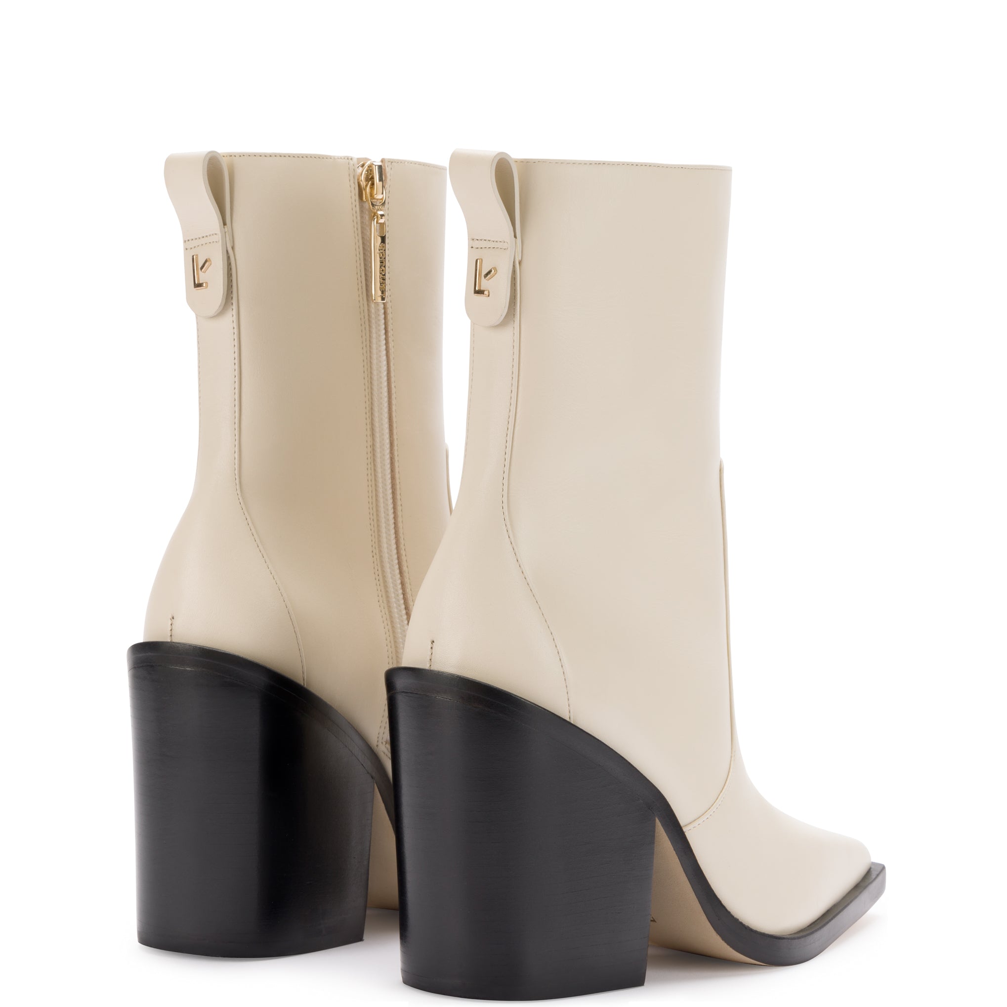 White Leather Boots - James Collection