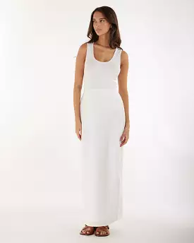 White Linen Skirt - Mabel