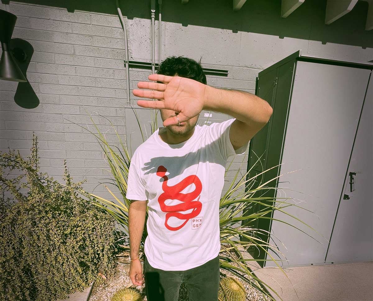 White Rattlesnake Tee - PHX GEN (Red accents)