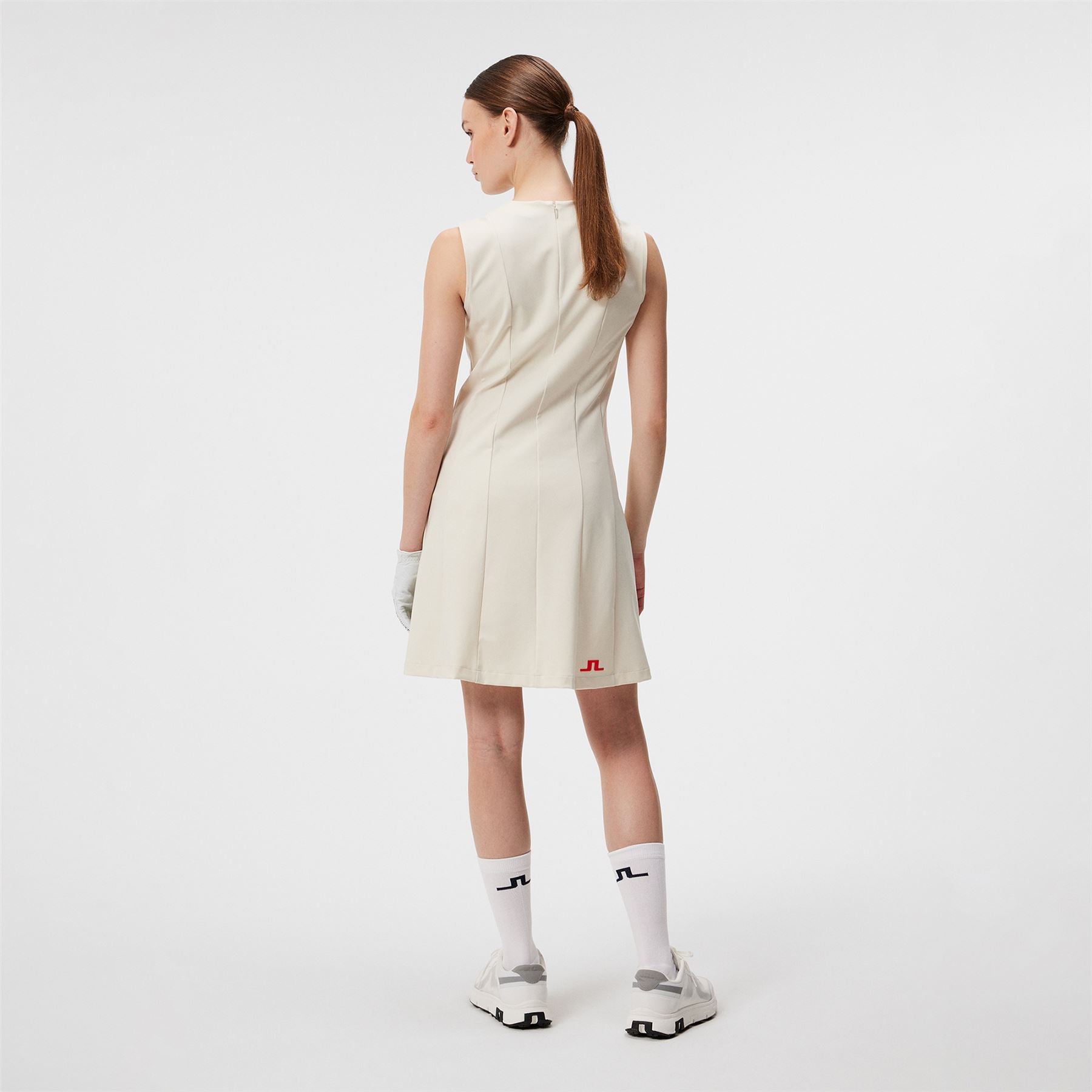 Womens Jasmin Lux Sculpt Dress - Almond Milk Beige