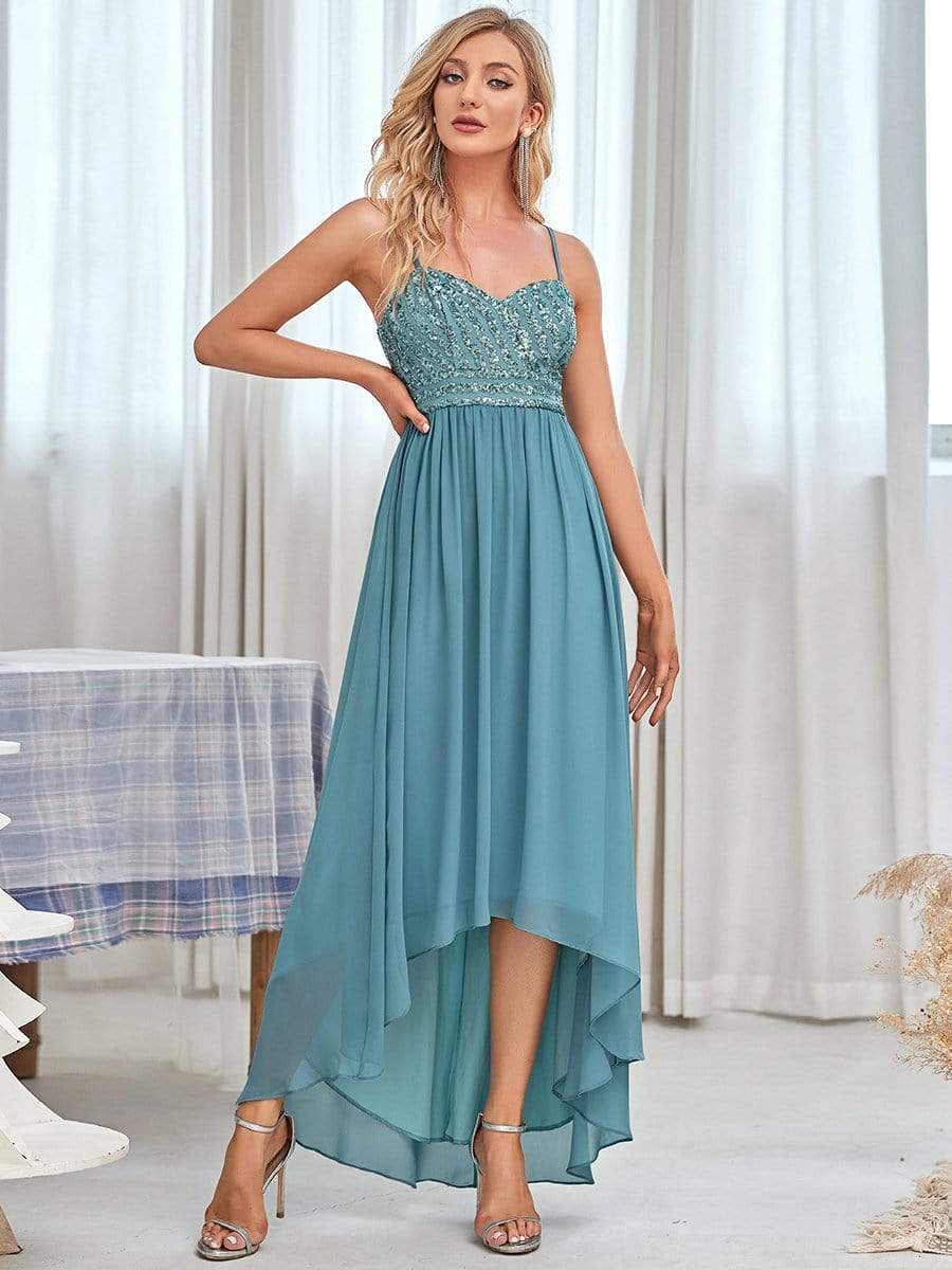 Women's Spaghetti Strap A Line Evening Dresses