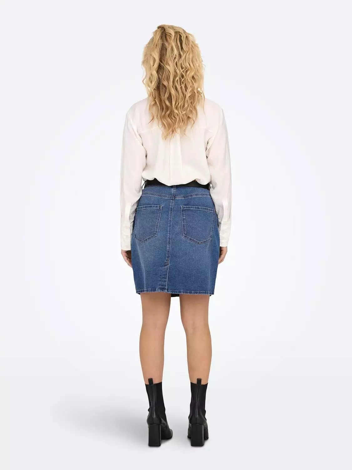 Wonder High Waisted Denim Skirt Only