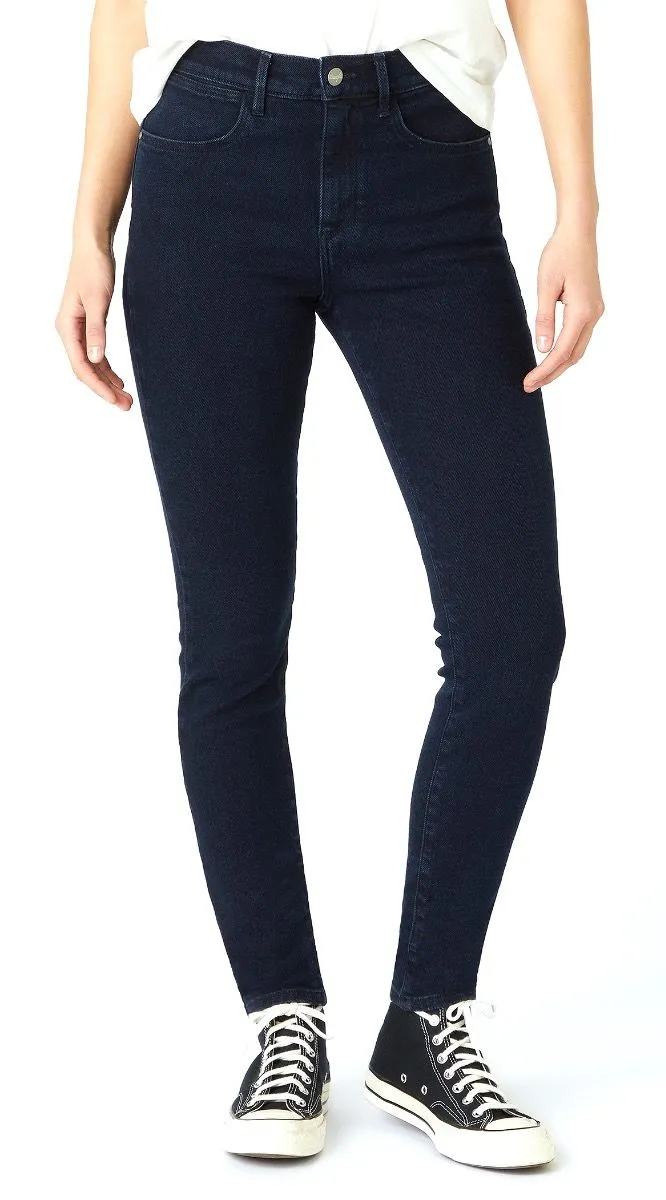 Wrangler High Rise Skinny Stretch Jeans - Before Dark