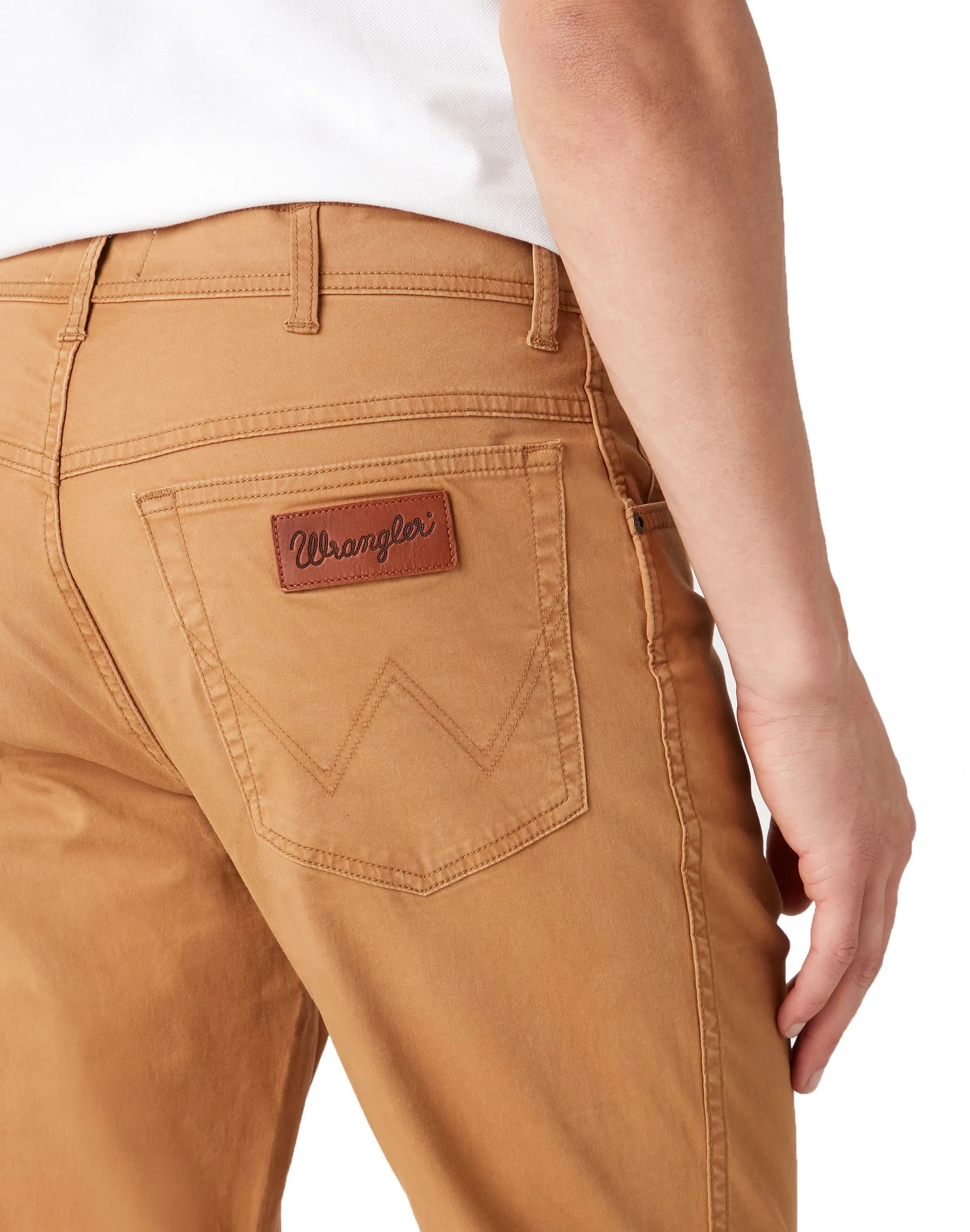 Biscuit Wrangler Texas Slim Soft Fabric Jeans