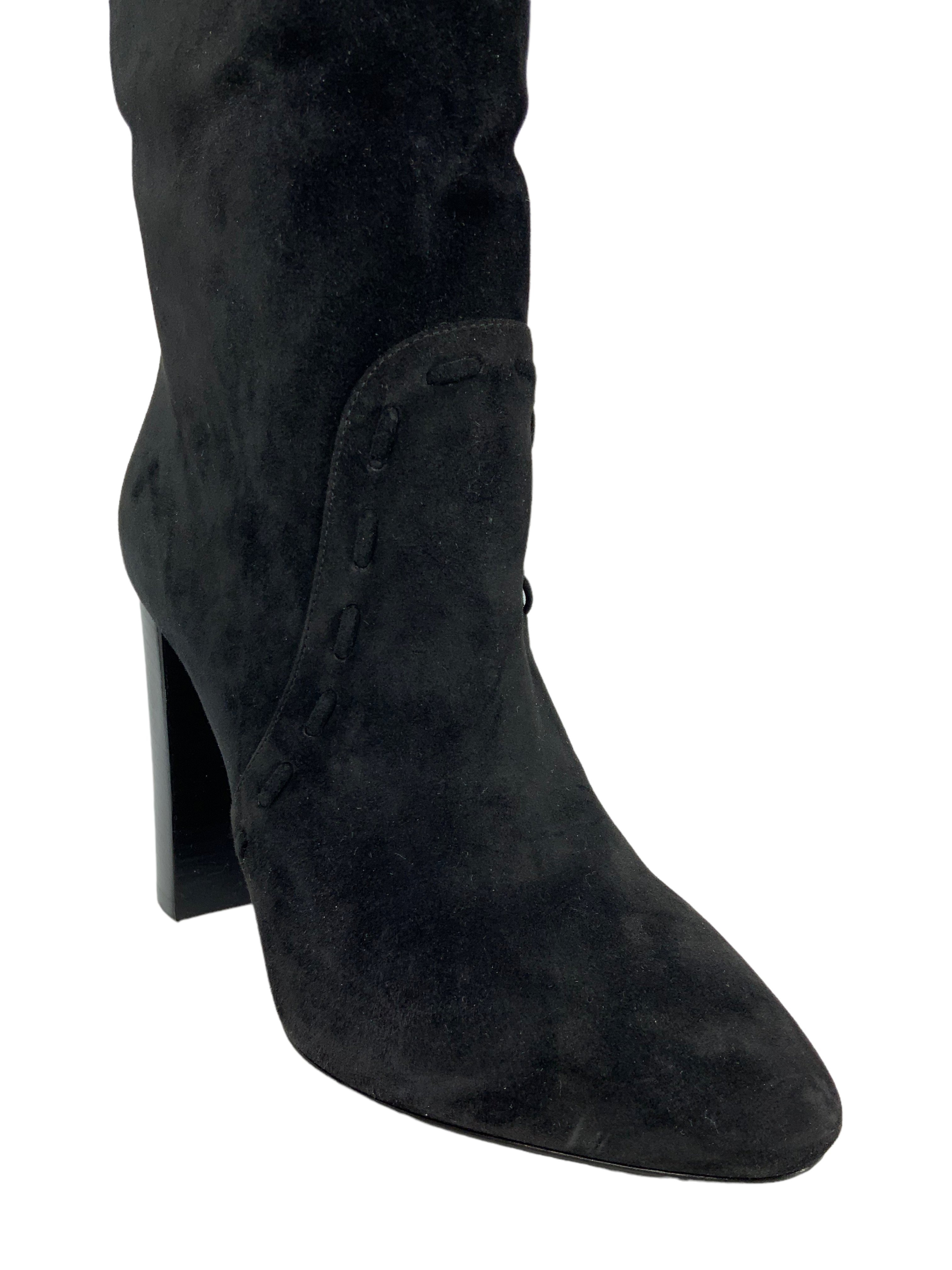 Yves Saint Laurent suede tassel boots - Size 8 - Meurice Collection